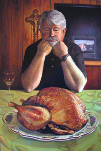 Mehling-self-portrait-with-turkey
